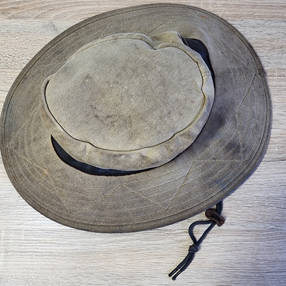 WATERSHIP TRADING COMPANIE Waxed Cotton Big Brimmed Outdoor Hat - Picture 2 of 16